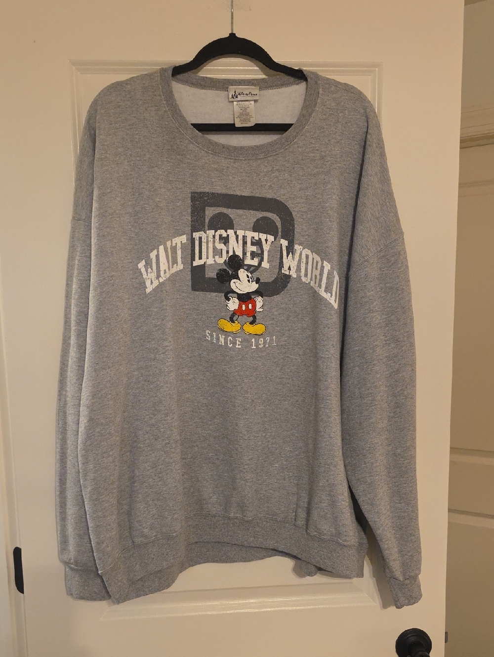 Disney PARKS EXCLUSIVE NWOT 3XLGray Walt Disney World Mickey Crewneck Sweatshirt